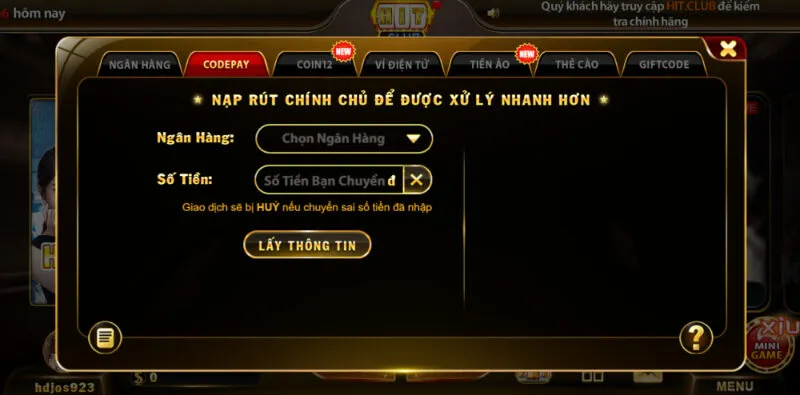 Người chơi cần tuân thủ điều khoản & điều kiện giao dịch của Hitclub