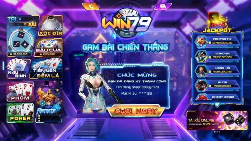 Giao diện cổng game đẹp mắt, sử dụng dễ dàng