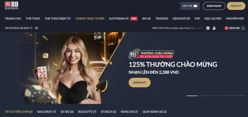 Nhà cái M88 cung cấp kho trò chơi đa dạng, hấp dẫn