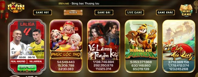 Tất cả game iWin đều có tỷ lệ thanh toán cao trên thị trường